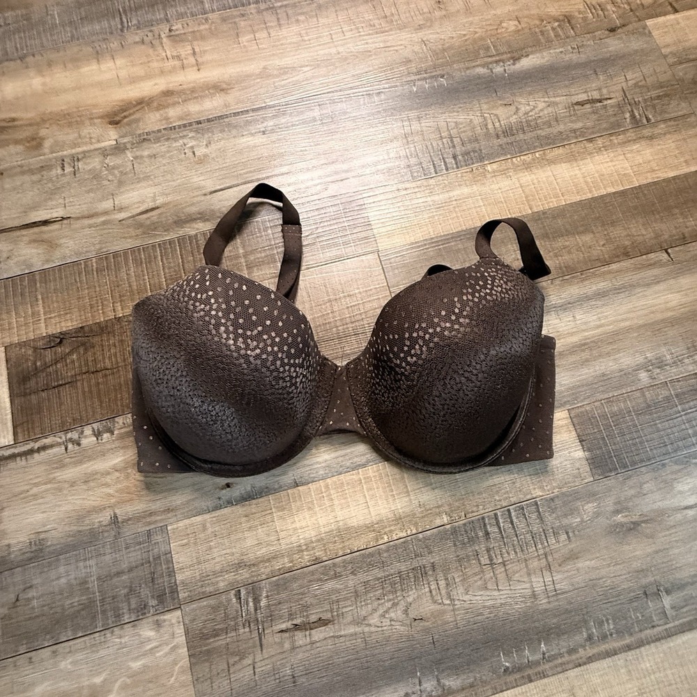Wacoal #853303 Underwire Lined Back Appeal T-shirt Bra Size 34DD Brown
